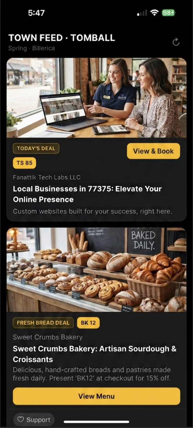 Billow — Town Feed